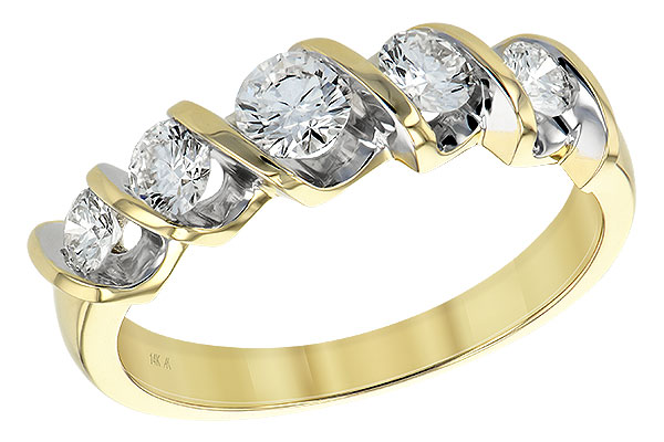 A147-88732: LDS DIA WED RING .75 TW