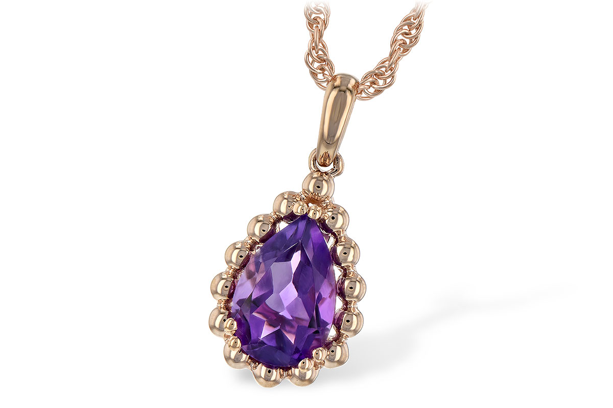 A244-22432: NECKLACE 1.06 CT AMETHYST