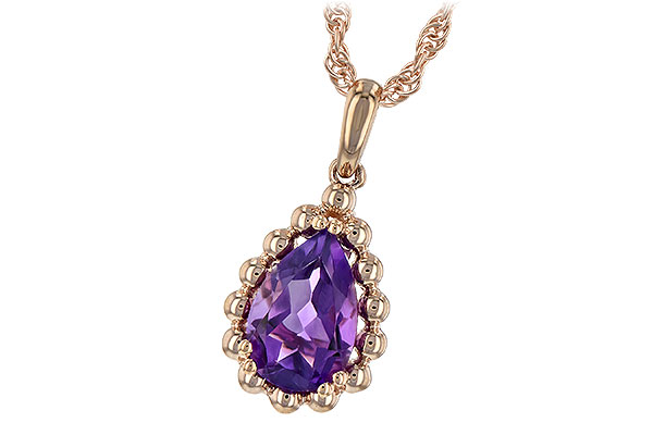 A244-22432: NECKLACE 1.06 CT AMETHYST