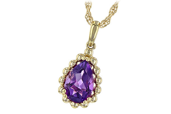 A244-22432: NECKLACE 1.06 CT AMETHYST