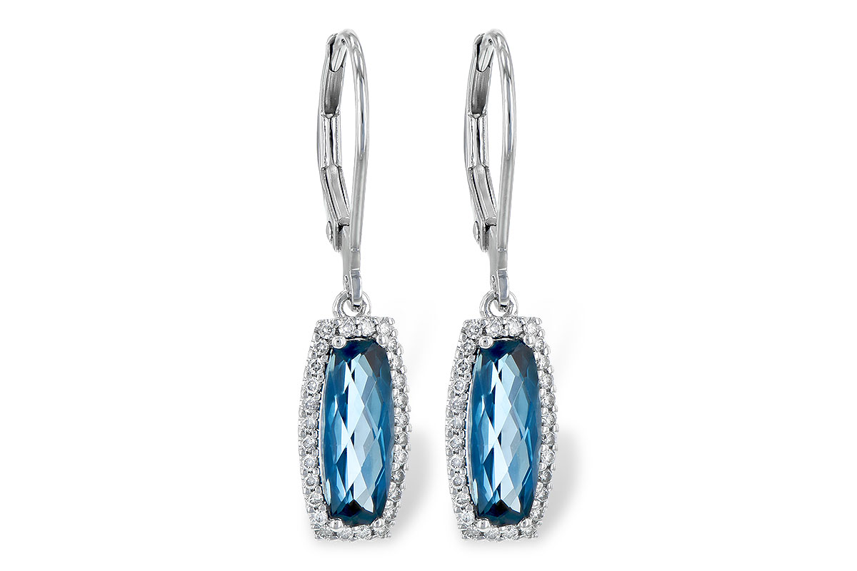 A245-15123: EARR 2.10 LONDON BLUE TOPAZ 2.28 TGW