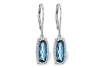 A245-15123: EARR 2.10 LONDON BLUE TOPAZ 2.28 TGW