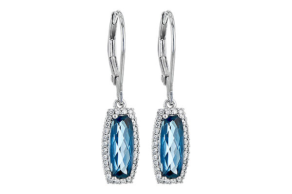 A245-15123: EARR 2.10 LONDON BLUE TOPAZ 2.28 TGW