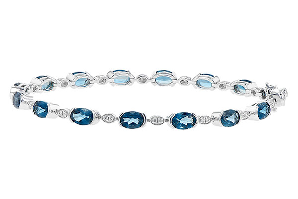 A245-15178: BRACELET 7.20 LONDON BLUE TOPAZ 7.36 TGW