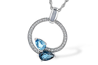 A245-16041: NECK 1.22 BLUE TOPAZ 1.40 TGW