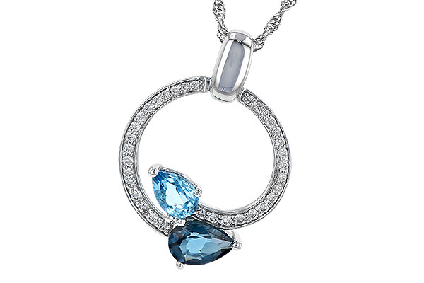 A245-16041: NECK 1.22 BLUE TOPAZ 1.40 TGW