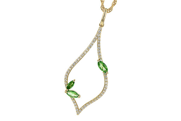 A245-16078: NECK .35 GREEN GARNET .55 TGW