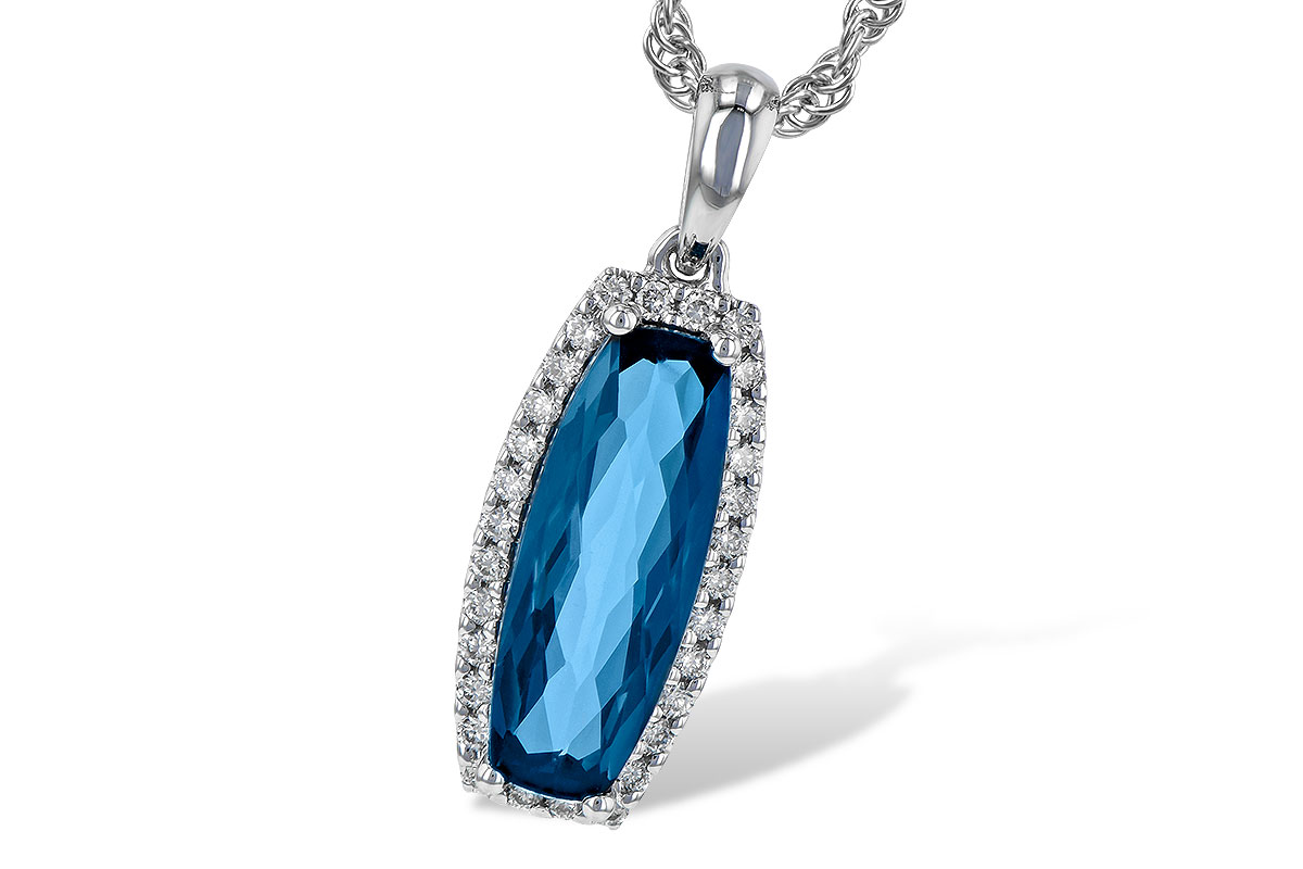 A245-16914: NECK 1.58 LONDON BLUE TOPAZ 1.70 TGW