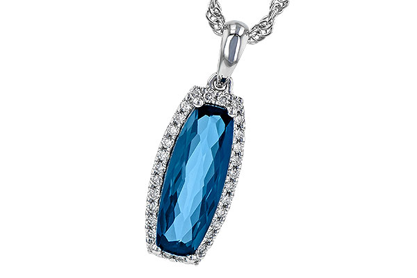 A245-16914: NECK 1.58 LONDON BLUE TOPAZ 1.70 TGW