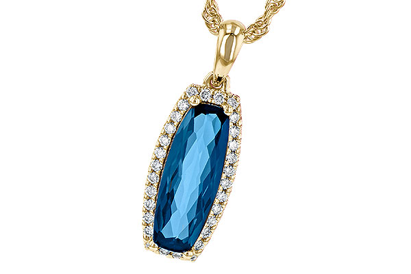 A245-16914: NECK 1.58 LONDON BLUE TOPAZ 1.70 TGW