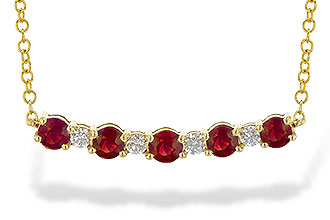 A245-17823: NECK .58 TW RUBY .70 TGW