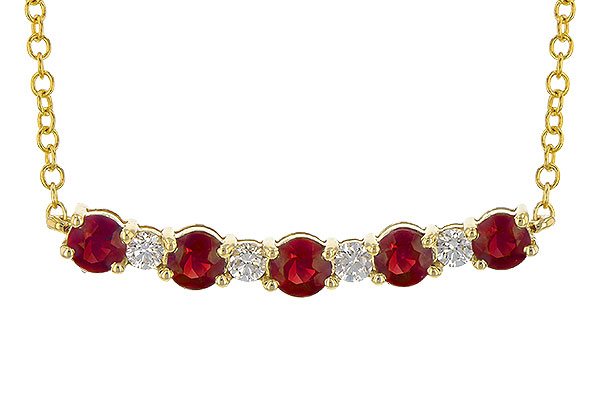 A245-17823: NECK .58 TW RUBY .70 TGW