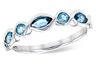 A327-85141: LDS RG .60 TW BLUE TOPAZ