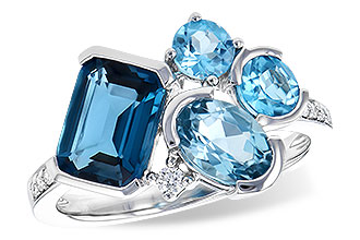 A327-88769: LDS RG 3.08 BLUE TOPAZ TW 3.15 TGW