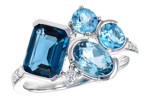 A327-88769: LDS RG 3.08 BLUE TOPAZ TW 3.15 TGW