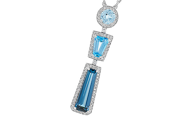 A328-75114: NECK 3.26 TW BLUE TOPAZ 3.50 TGW