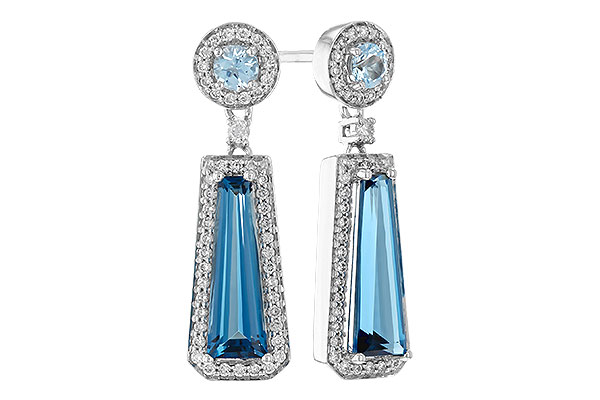 A328-76969: EARR 2.28 TW BLUE TOPAZ 2.54 TGW