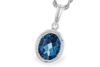 A328-76978: NECK 1.90 TW LONDON BLUE TOPAZ 1.93 TGW (9x7 LBT)