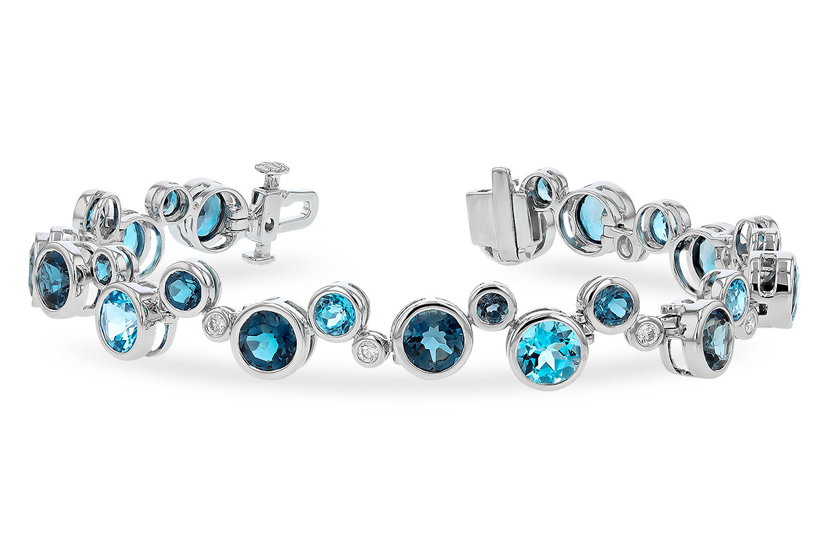 A328-77832: BRACELET 15.65 TW BLUE TOPAZ 15.95 TGW