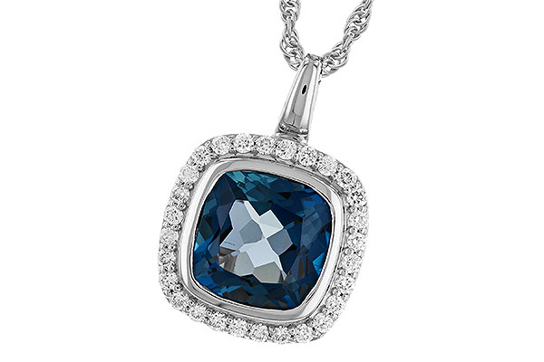 A328-79669: NECK 3.85 LONDON BLUE TOPAZ 4.15 TGW (9MM LBT)