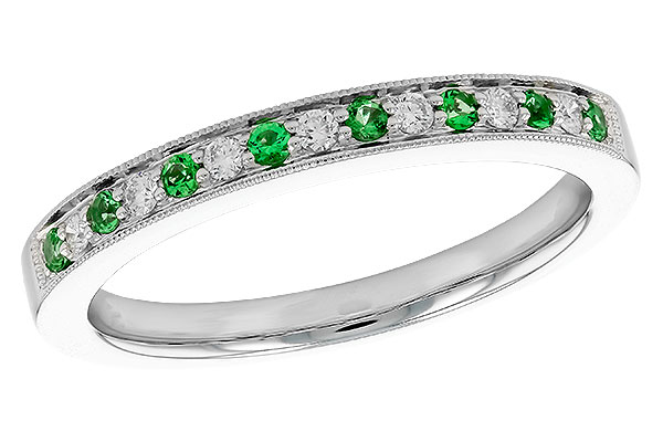 A328-81541: LDS WED RG .07 EMERALD .16 TGW