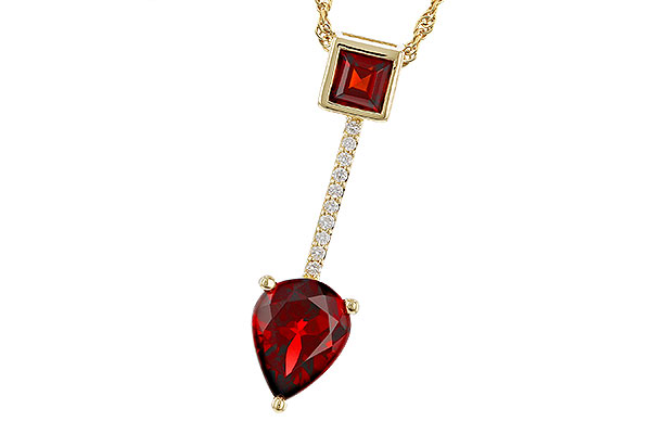 A329-66014: NECKLACE 2.15 GARNET 2.20 TGW