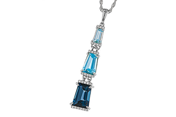 A329-67850: NECKLACE 2.60 TW BLUE TOPAZ 2.65 TGW