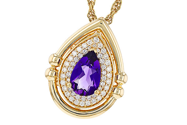 A330-55141: NECKLACE .70 AMETHYST .86 TGW (8x5MM AMY)