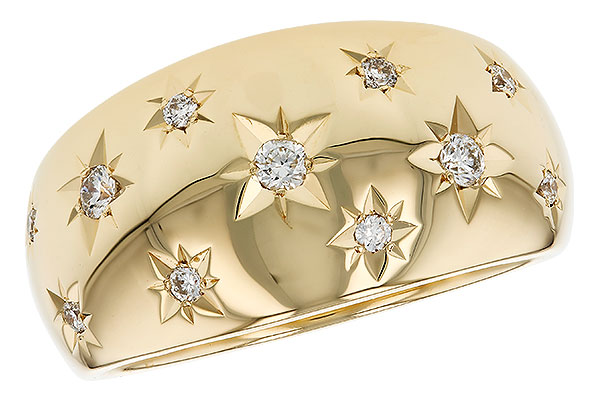 A330-55150: LDS DIA WEDDING RING .18 TW