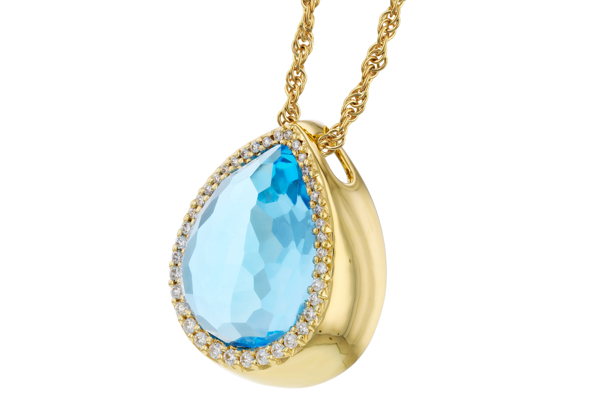 A330-56078: NECK 5.78 LONDON BLUE TOPAZ 5.92 TGW (14x10MM)