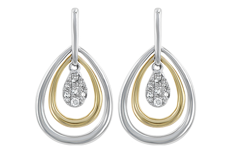B238-76996: EARRINGS .06 TW