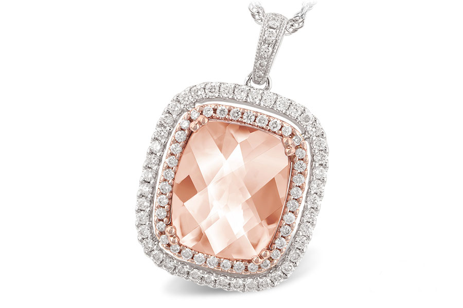 B243-31496: NECK 4.20 MORGANITE 4.66 TGW