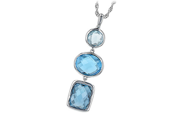 B244-19696: NECK 7.85 BLUE TOPAZ TW