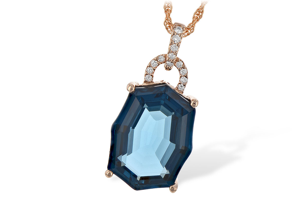 B244-26996: NECK 11.75 LONDON BLUE TOPAZ 11.85 TGW