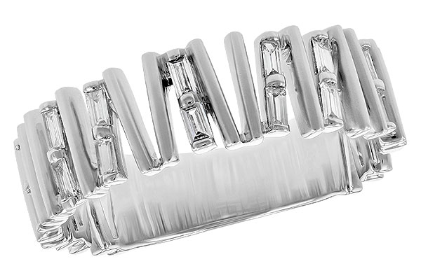 B245-14196: LDS DIA WED RG .24 TW BAGUETTES