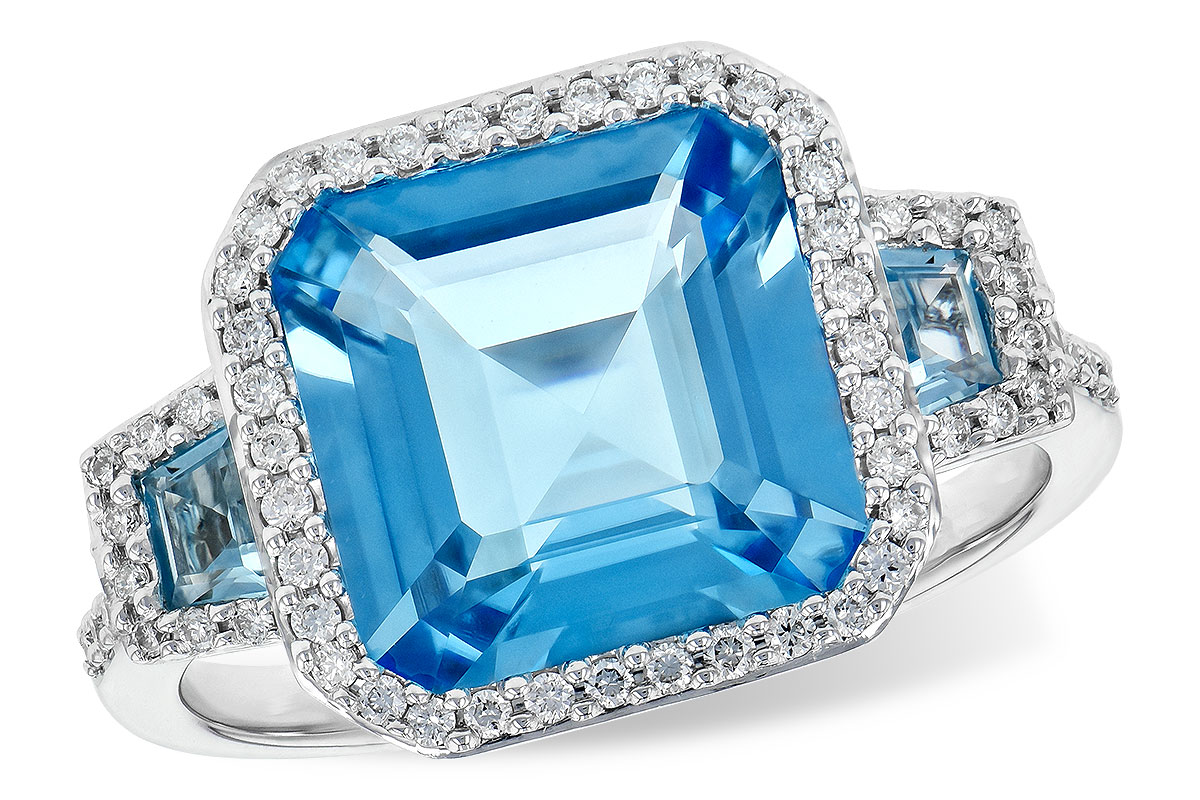 B245-16959: LDS RG 4.40 TW BLUE TOPAZ 4.60 TGW