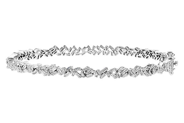 B327-83323: BANGLE .84 TW BAGUETTE DIAS