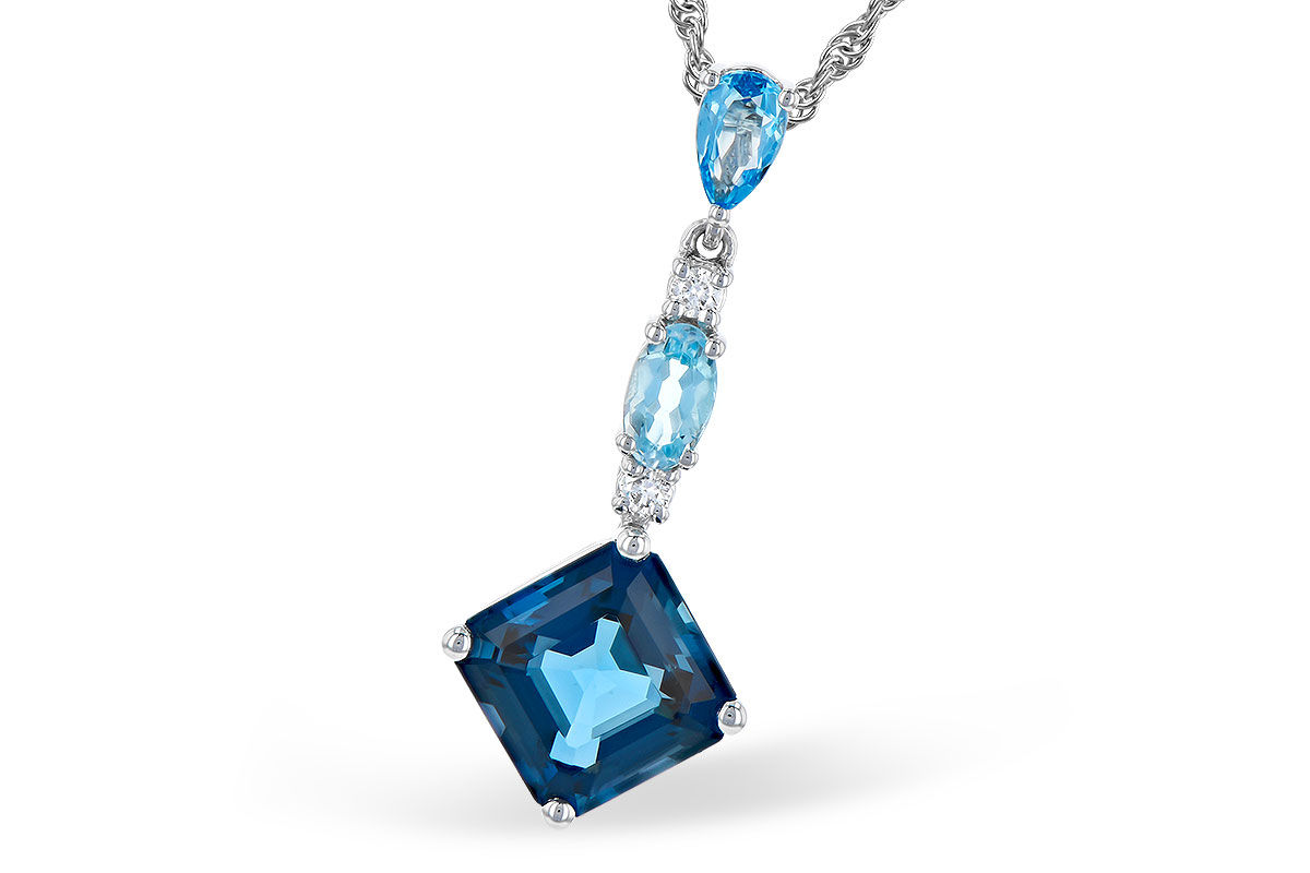 B327-85132: NECK 2.95 TW BLUE TOPAZ 3.00 TGW