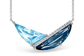 B327-85150: NECK 4.66 BLUE TOPAZ 4.75 TGW