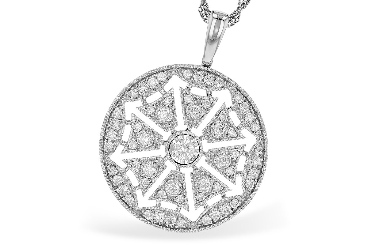 B328-73332: NECKLACE .38 TW