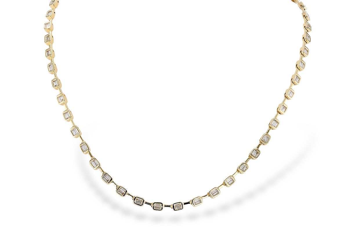 B328-77859: NECKLACE 2.05 TW BAGUETTES (17 INCHES)
