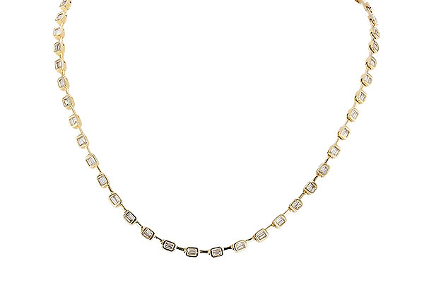 B328-77859: NECKLACE 2.05 TW BAGUETTES (17 INCHES)