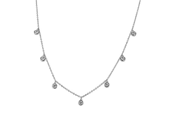 B328-80587: NECKLACE .32 TW (18")