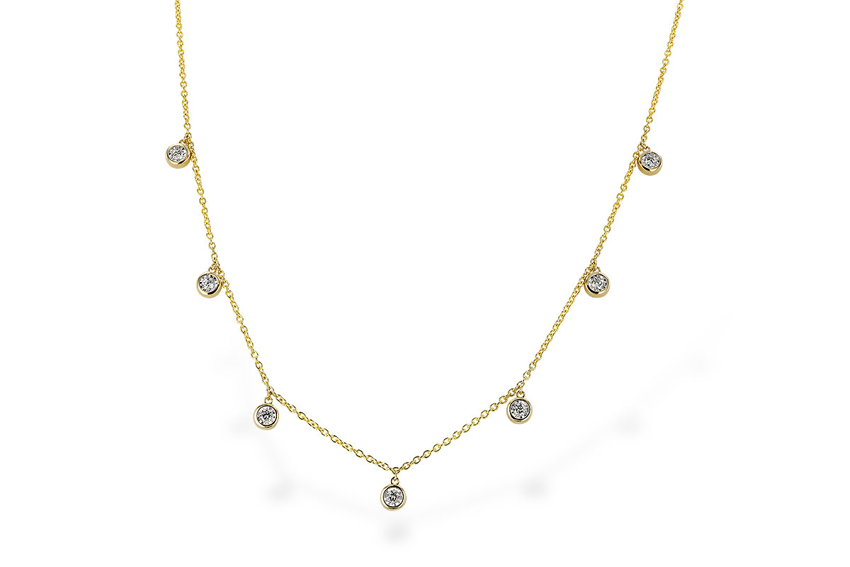 B328-80587: NECKLACE .32 TW (18")