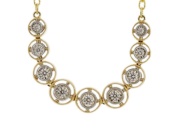 B329-64196: NECKLACE .50 TW (18")