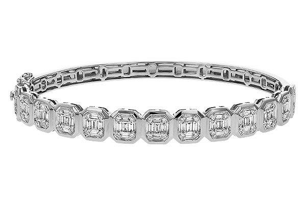 B329-64250: BANGLE .81 TW BAGUETTE 1.00 TW