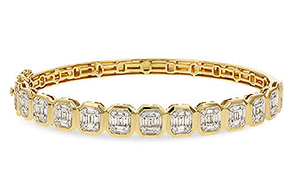 B329-64250: BANGLE .81 TW BAGUETTE 1.00 TW
