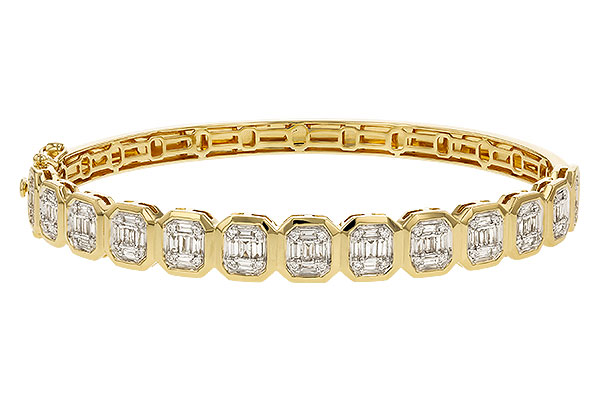 B329-64250: BANGLE .81 TW BAGUETTE 1.00 TW