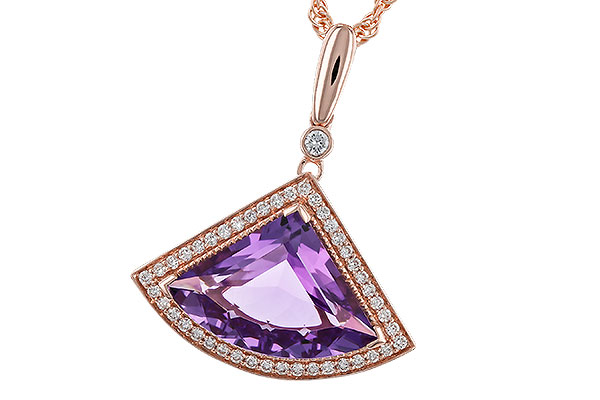 B329-66014: NECKLACE 2.80 AMETHYST 2.97 TGW