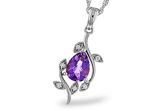 B329-66959: NECKLACE .88 AMETHYST .93 TGW (8x6MM AMY)